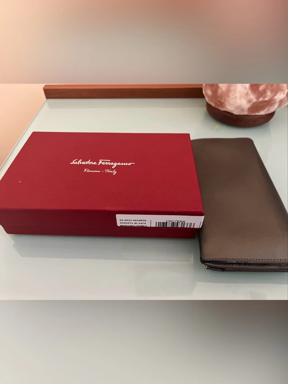 Salvatore Ferragamo  Gray Continental Women’s Wallet w/ Zip Pocket and ID